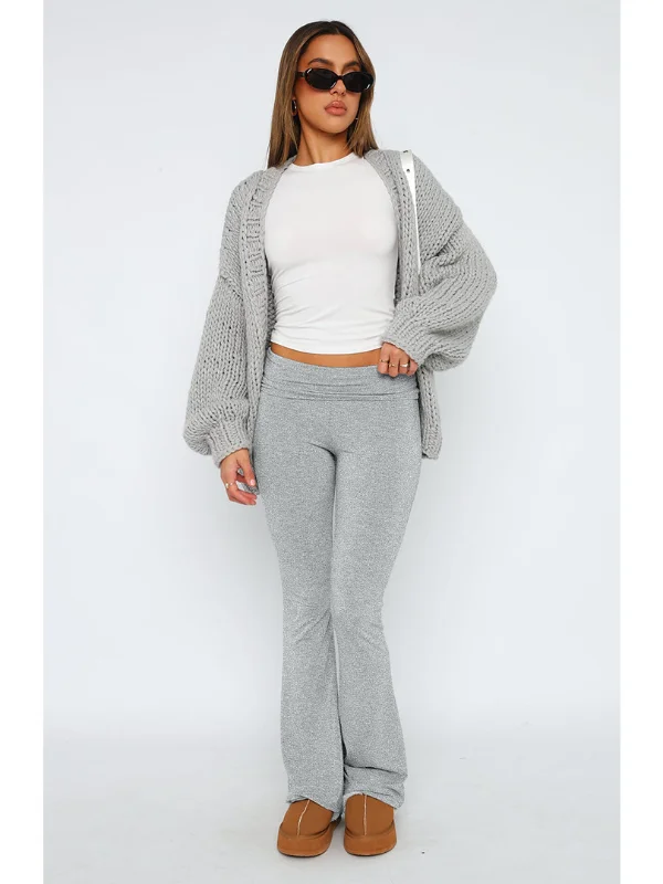 Comfy Yoga Sweat Flared Low Rise Pants