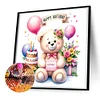 Diamond Painting -DIY Round Drill Birthday Bear
