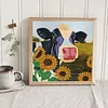 Diamond Painting-DIY Crystal Rhinestone Sunflower Cow