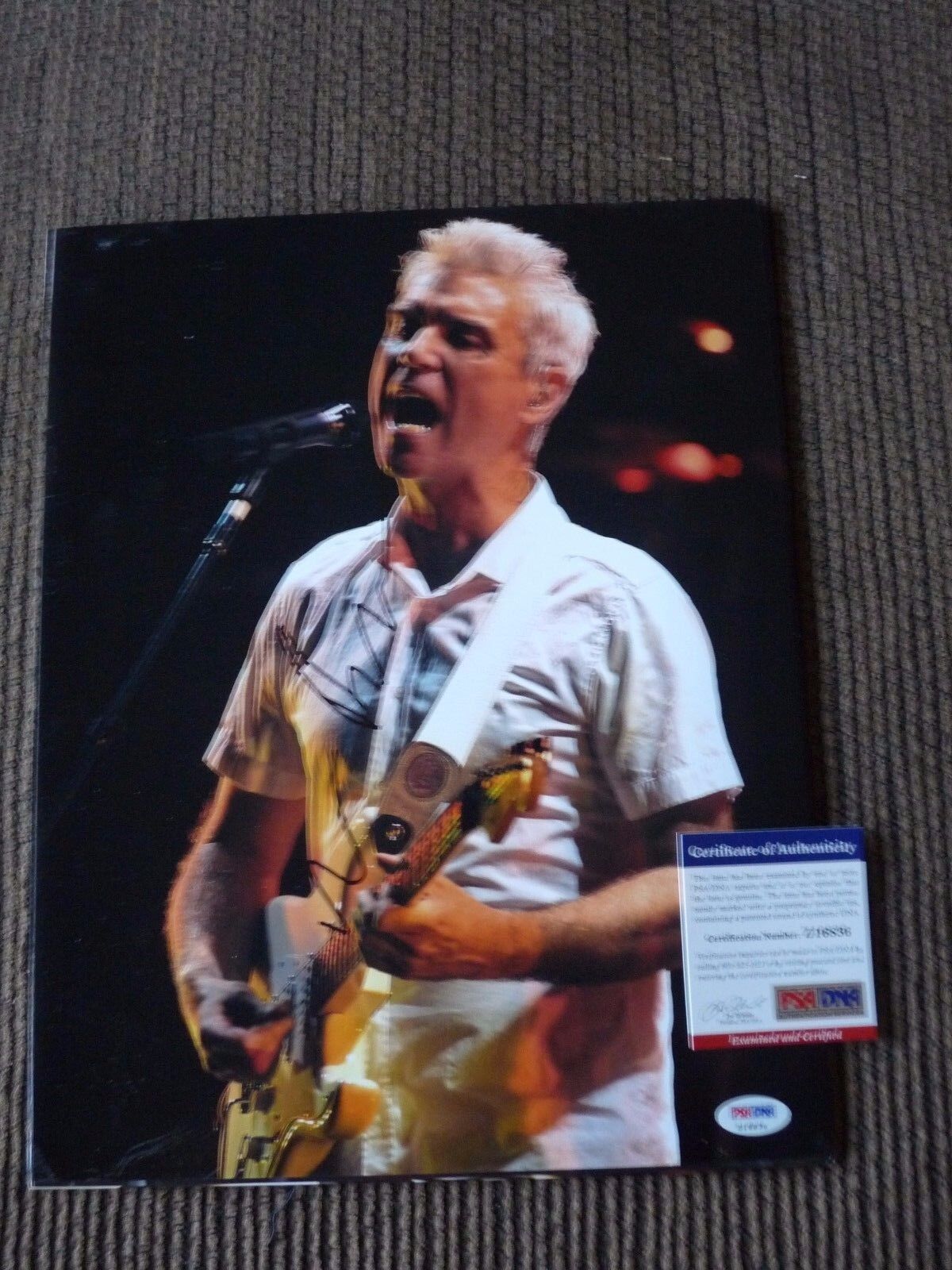 David Byrne Talking Heads Signed Autographed 11x14 Photo Poster painting PSA Certified #2 F2