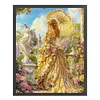 Girl Holding An Umbrella-11CT Stamped Cross Stitch 45*55cm/17.72*21.65in tapestrymarket