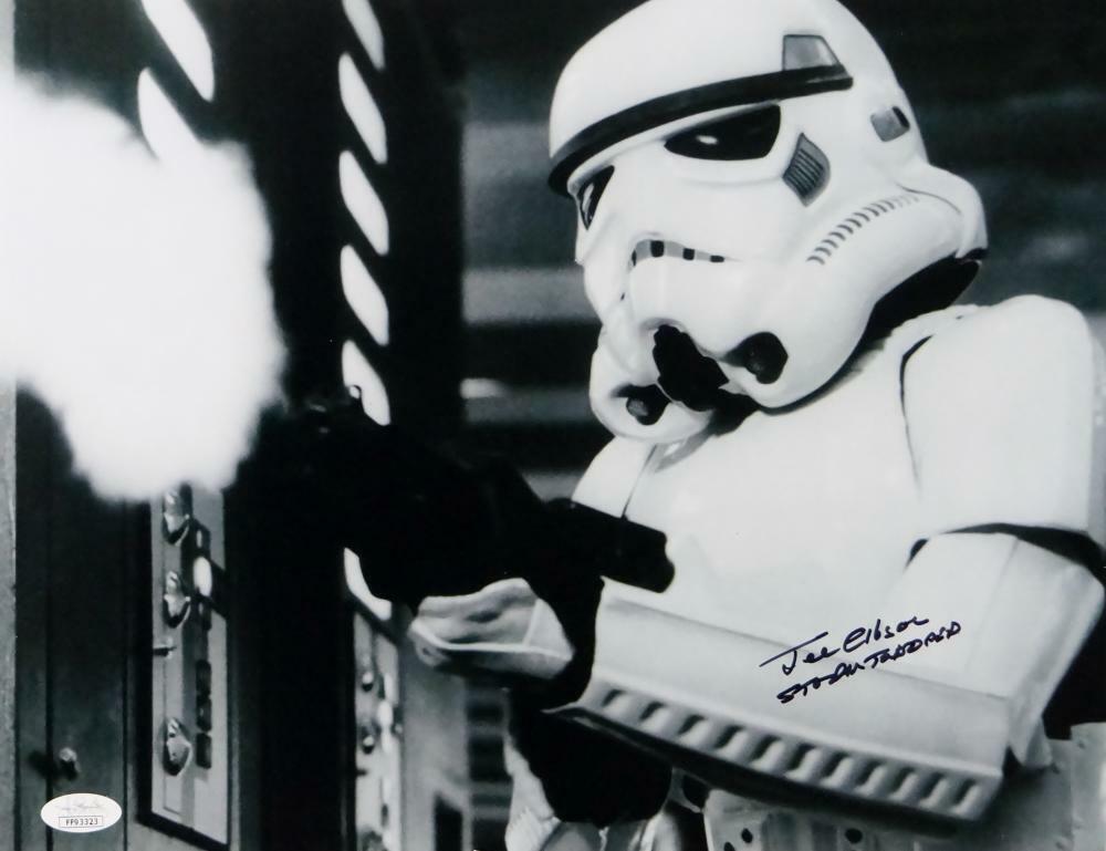 Joe Gibson Autographed 11x14 Firing Gun Photo Poster painting w/ Stormtrooper - JSA Auth *Black