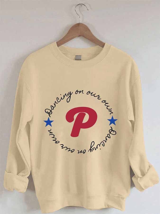 Women's Dancing On My Own Print Crew Neck Sweatshirt
