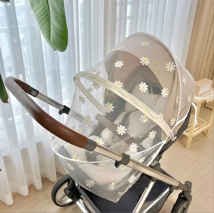 Baby Stroller Daisy Mosquito Cover