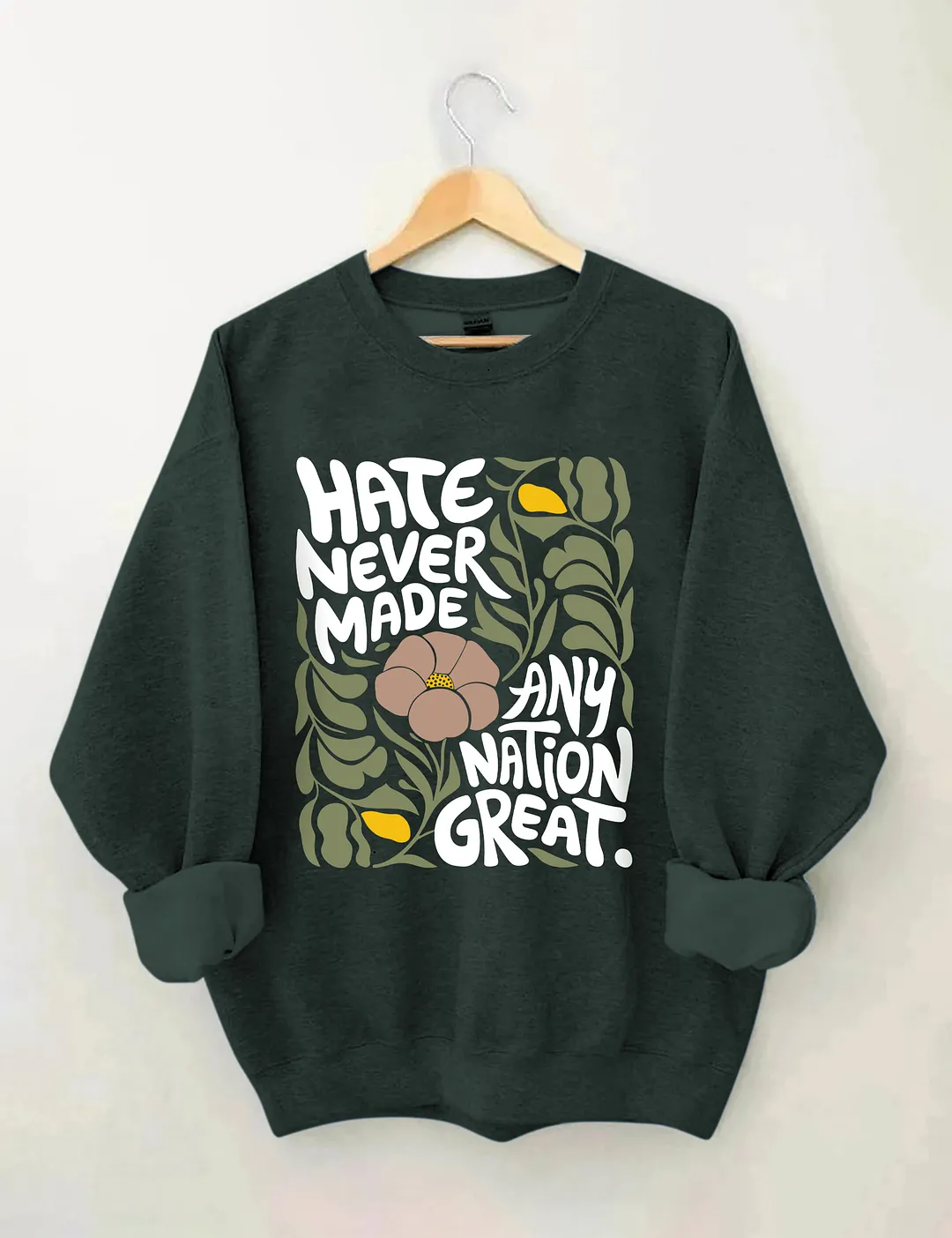 Trendy Floral Sweatshirt