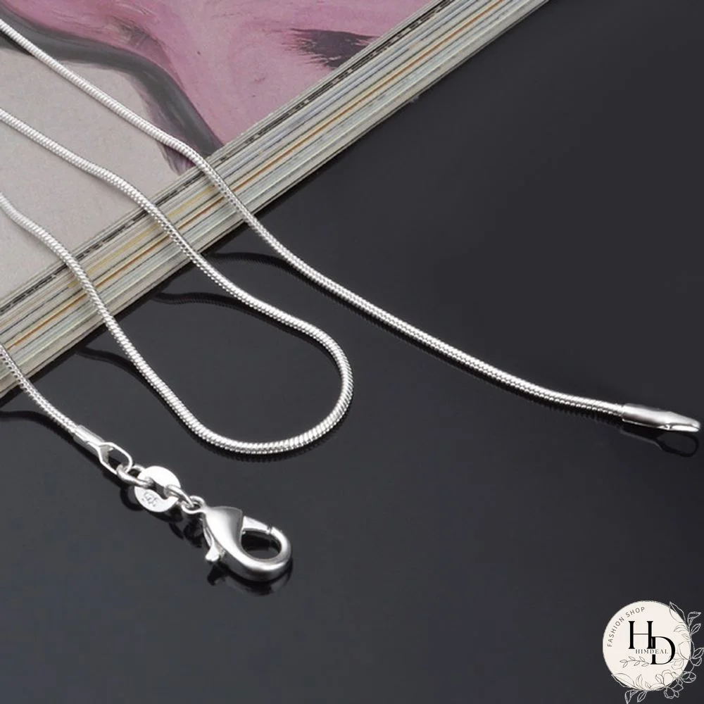 Wholesale Lots 5PCS 925 Sterling Silver Necklace Chains Snake Chain Necklace for Pendants 16""-30""