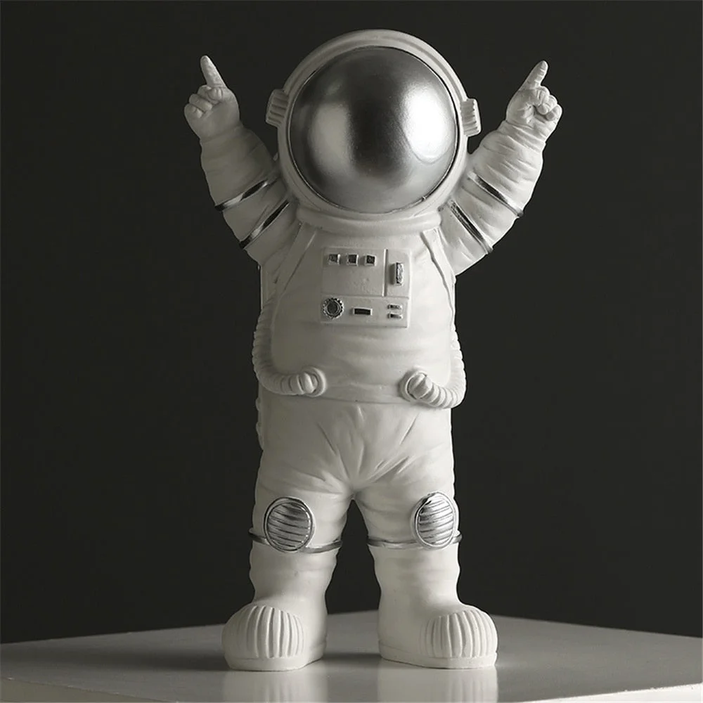 TANGCHAO Home Decor Resin Astronaut Figurines Sculpture Decorative Spaceman With Moon Model Ornament Home Decorations Statue