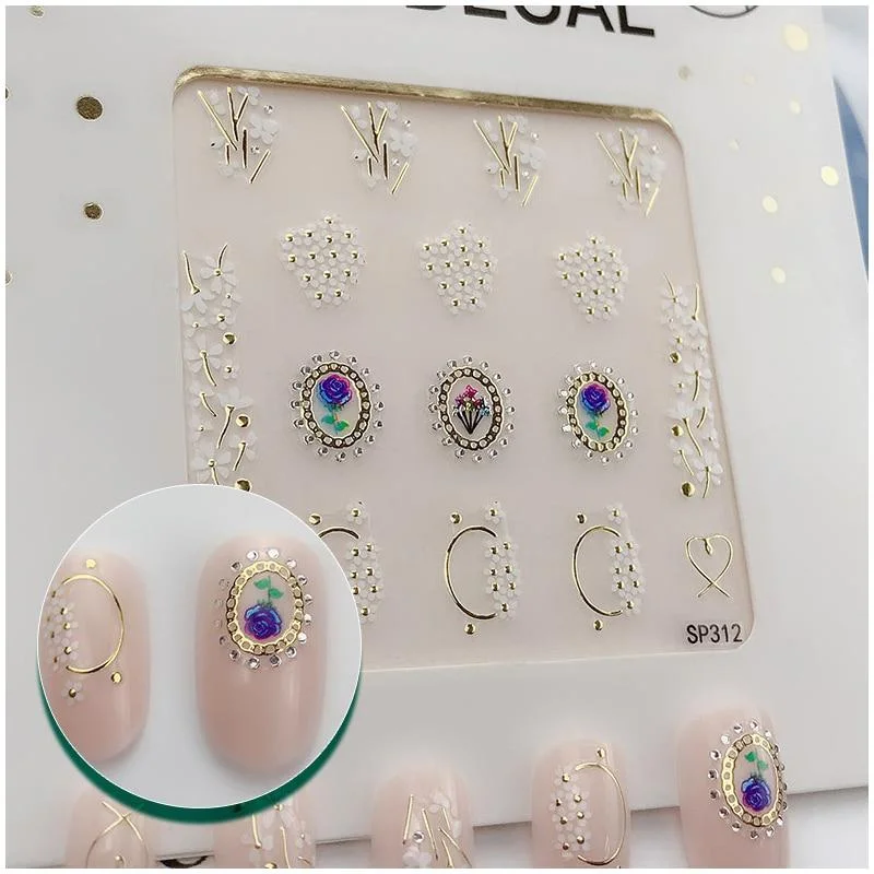 (1Pcs/Sell)Super Bright Round Ultrathin Sequins Colorful Nail Art Glitter Tips  3D girl Nail Decoration Manicure DIY Accessorie 1113-Nail Inspo