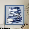 Blue Porcelain Books - 11CT Stamped Cross Stitch 40*40cm tapestrymarket