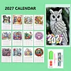 2027 New DIY Diamond Painting Wall Calendar Kit 12-Month Flip Calendar Design Home Decor