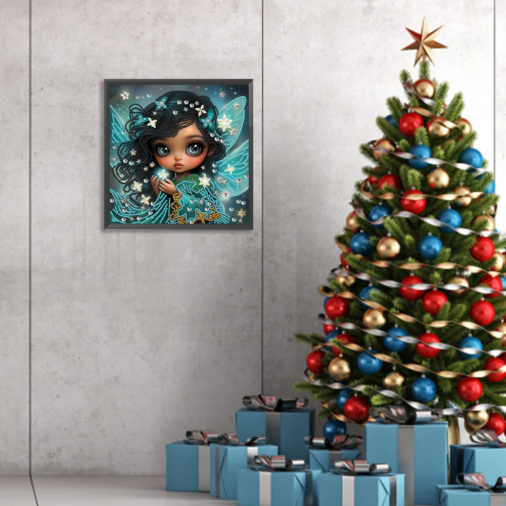 Diamond Painting - Partial Special Shaped Drill - Elf Girl(Canvas|30*30cm)