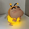 Nobita Shizuka Crayon Shin-chan COS Bee Night Light Luminous Trendy Doll Desktop Ornament Doll Gift