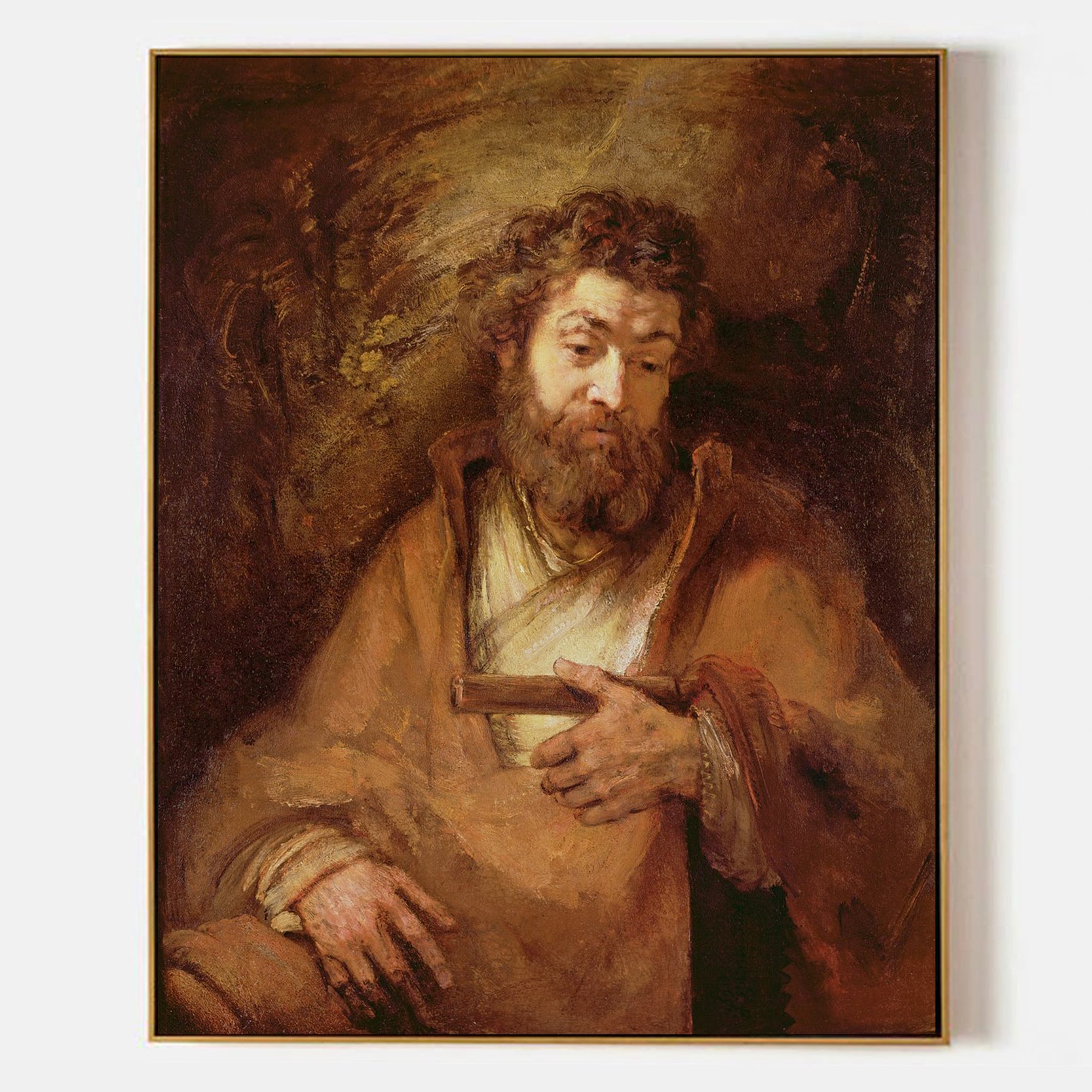 Arabelart The Apostle Simon by Rembrandt van Rijn - Famous Art Reproduction
