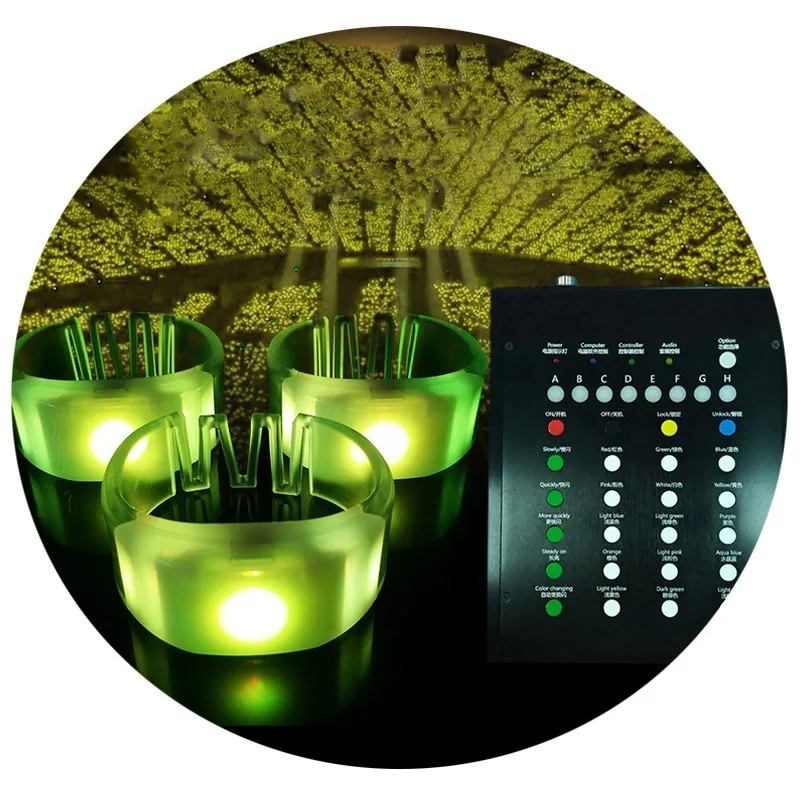 LED luminous wristband Central  remote control bright concert support prop LED wristband