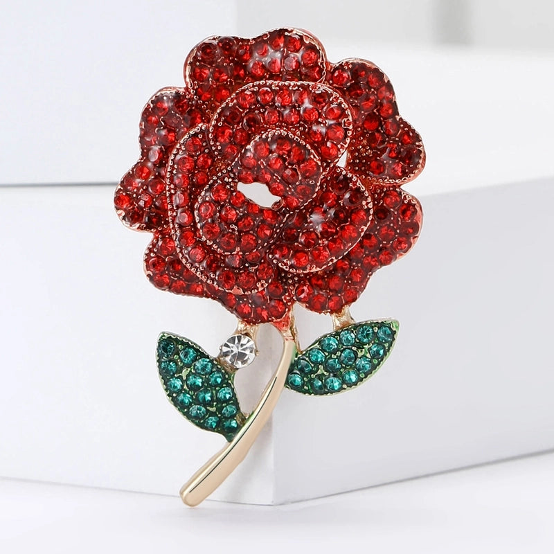 Lady Pin Flower Alloy Women’s Brooches