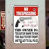 No Trespassing - Vintage Metal Signs - 30*40cm - Warning