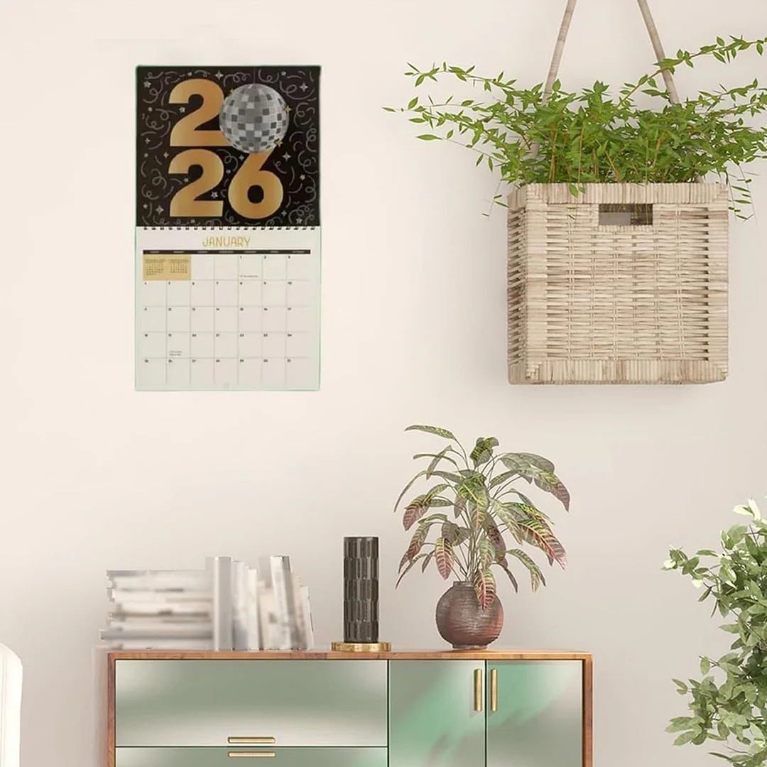 2026 Diamond Art Painting Calendar DIY Wall Calendar 12-Month Flip Wall Calendar