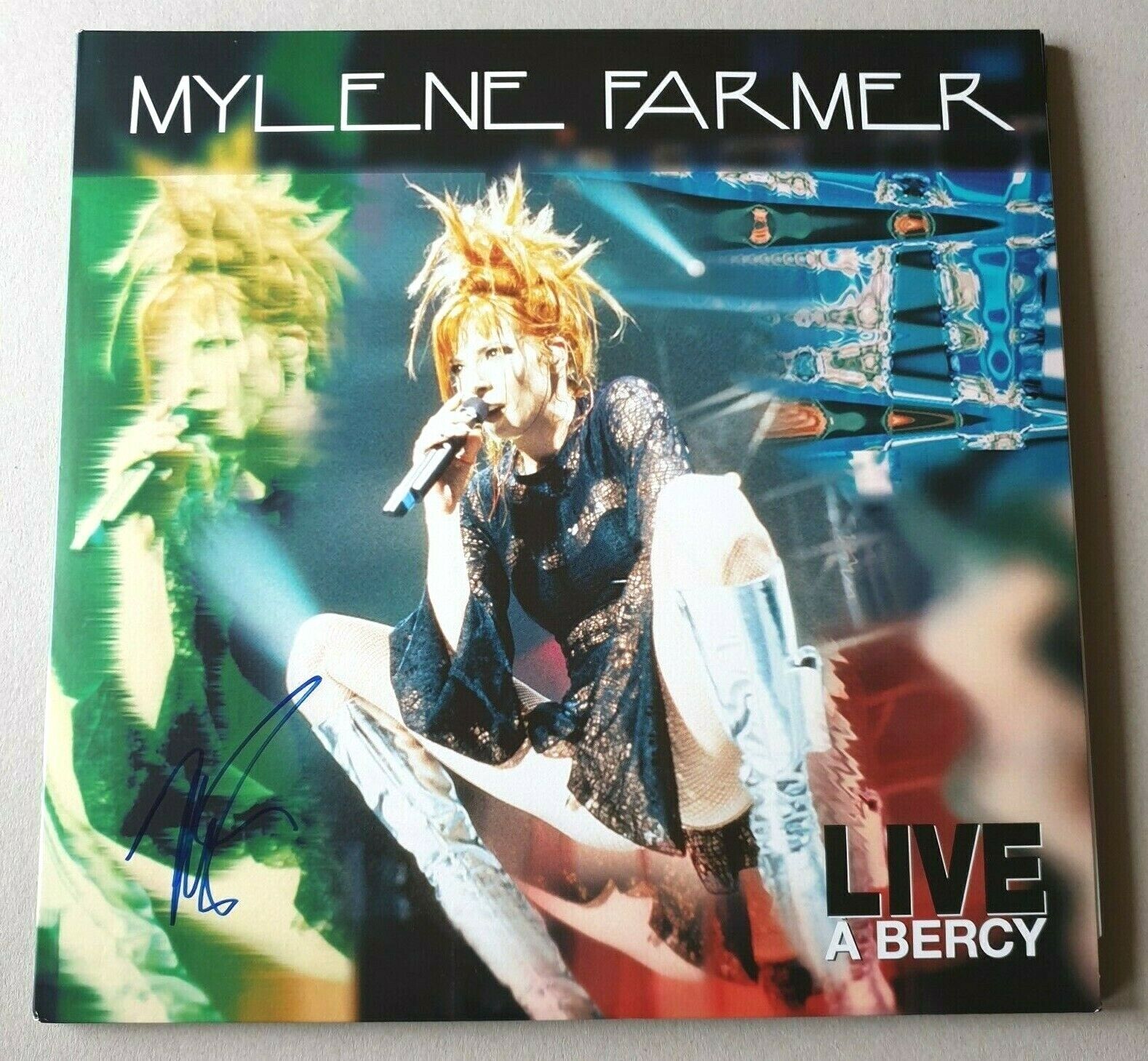 MYLENE FARMER - LIVE A BERCY In-Person Signed Autographed Vinyl LP RACC COA