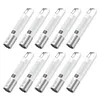 10Pcs LED Flashlight Telescopic Zoomable Flashlight with Hook for Camping Hiking