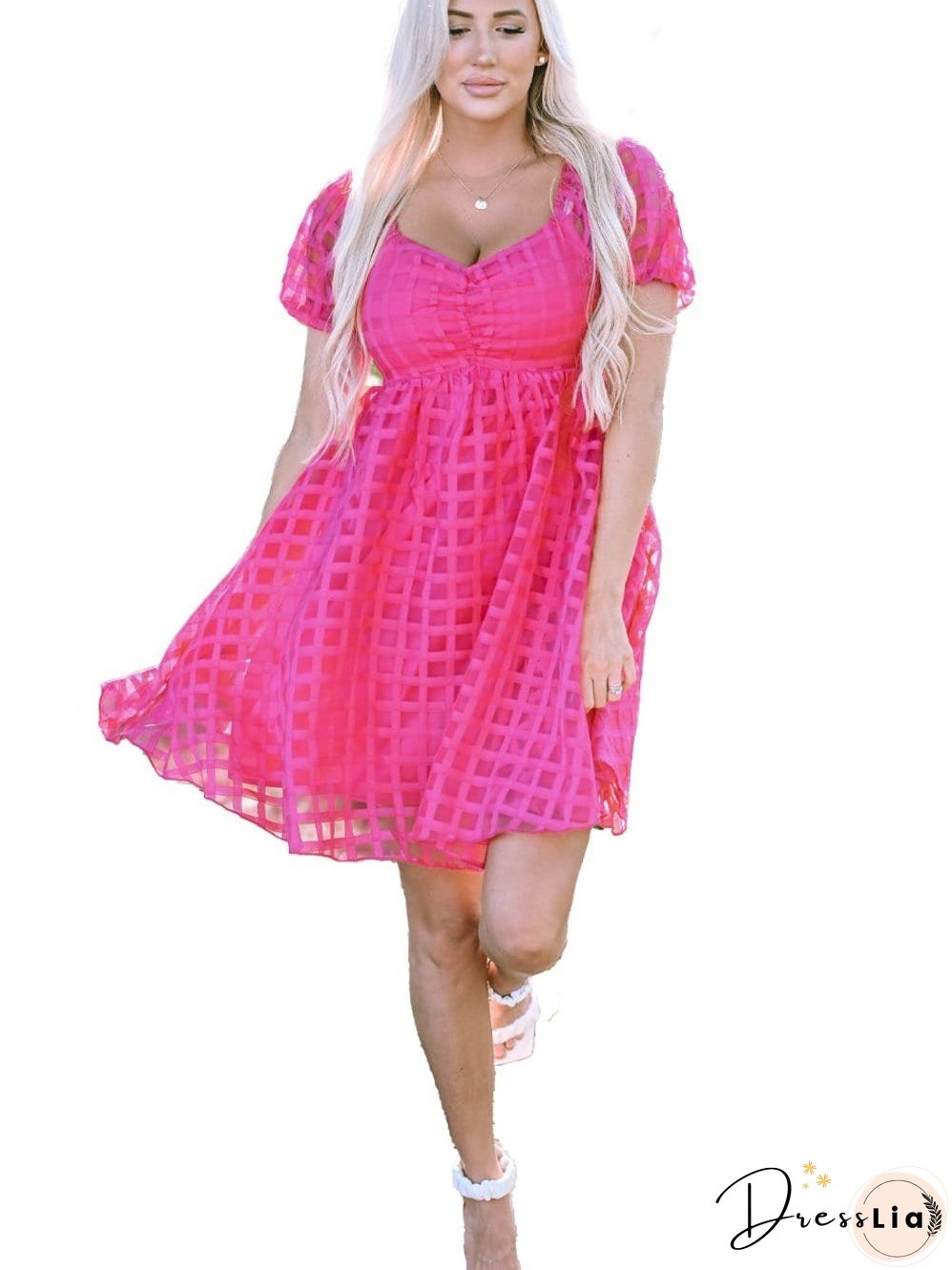 Sweetheart Neckline Mini Dress