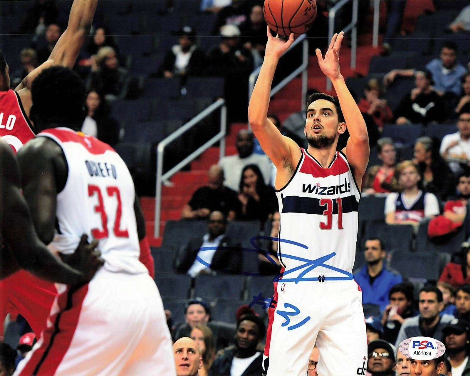 Tomas Satoransky signed 8x10 Photo Poster painting PSA/DNA Washington Wizards Autographed