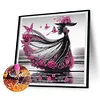 (US Only)4pcs Lady - Diamond Painting - Partial Special Shaped Drill (Canvas|30*30cm)