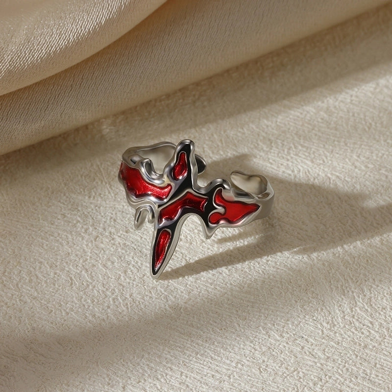 Casual Elegant Minimalist Geometric Heart Shape 304 Stainless Steel Artificial Pearls Plating Open Rings