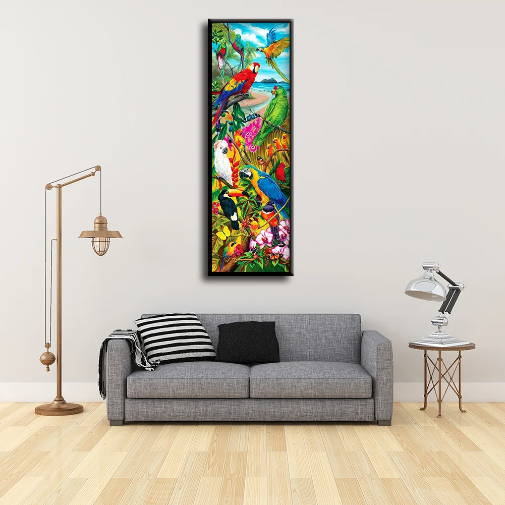 Diamond Painting - Full Round Drill - Color Parrot(30*80cm)
