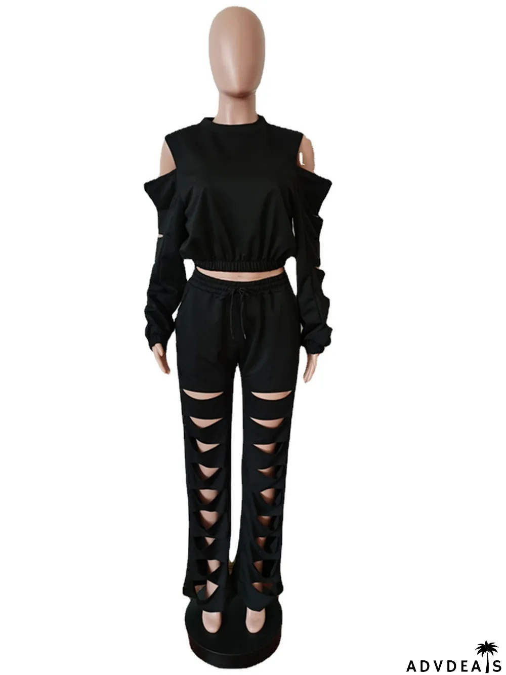 Casual Suit Ripped Fashionable Tracksuit