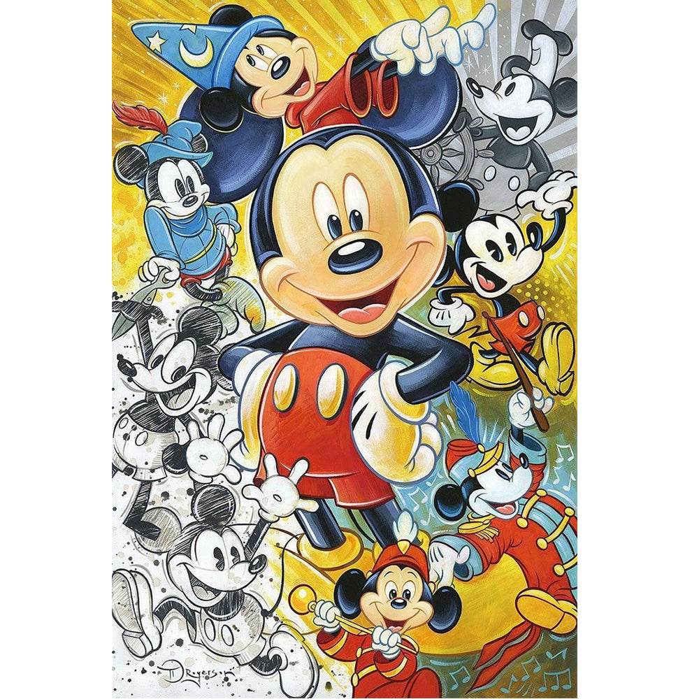 Disney Mickey Mouse 30*50CM(Canvas) Full Round Drill Diamond Painting gbfke