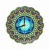 (US Local)DIY Full Drill Special Shape Diamond Painting Datura Clock it