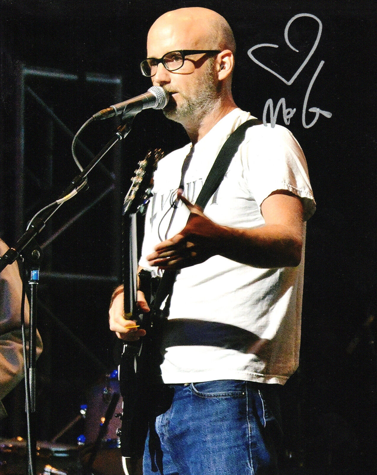 GFA Electronic Rock Star * MOBY * Signed 8x10 Photo Poster painting M1 PROOF COA