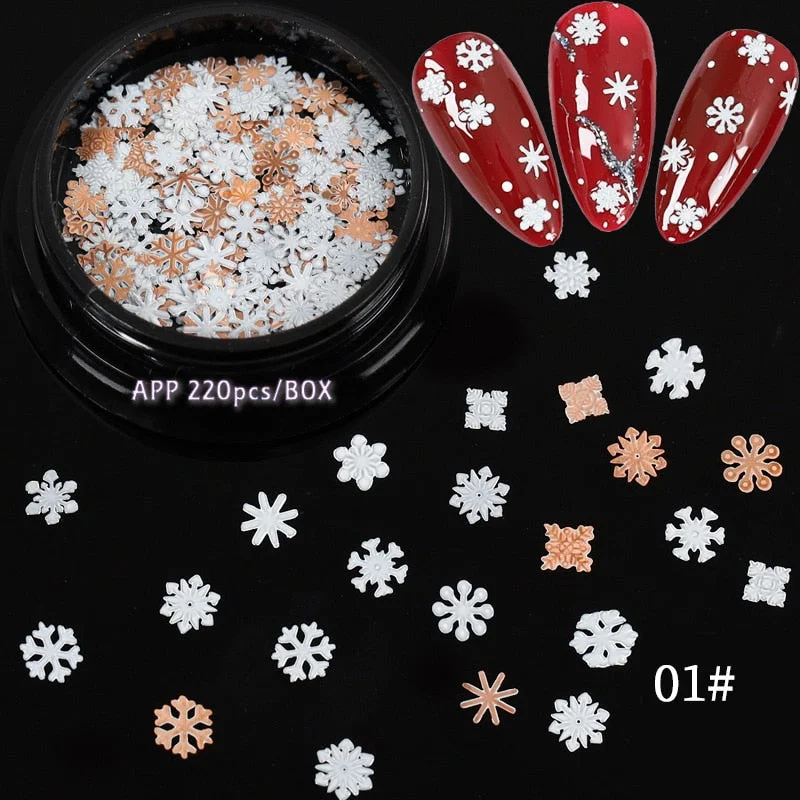 Butterfly Design Mixed Ultra-thin Hollow Metal Patch Snowflake DIY Jewelry Nail Art Decoration Metallic Nail Art Sequins Gem-Nail Inspo