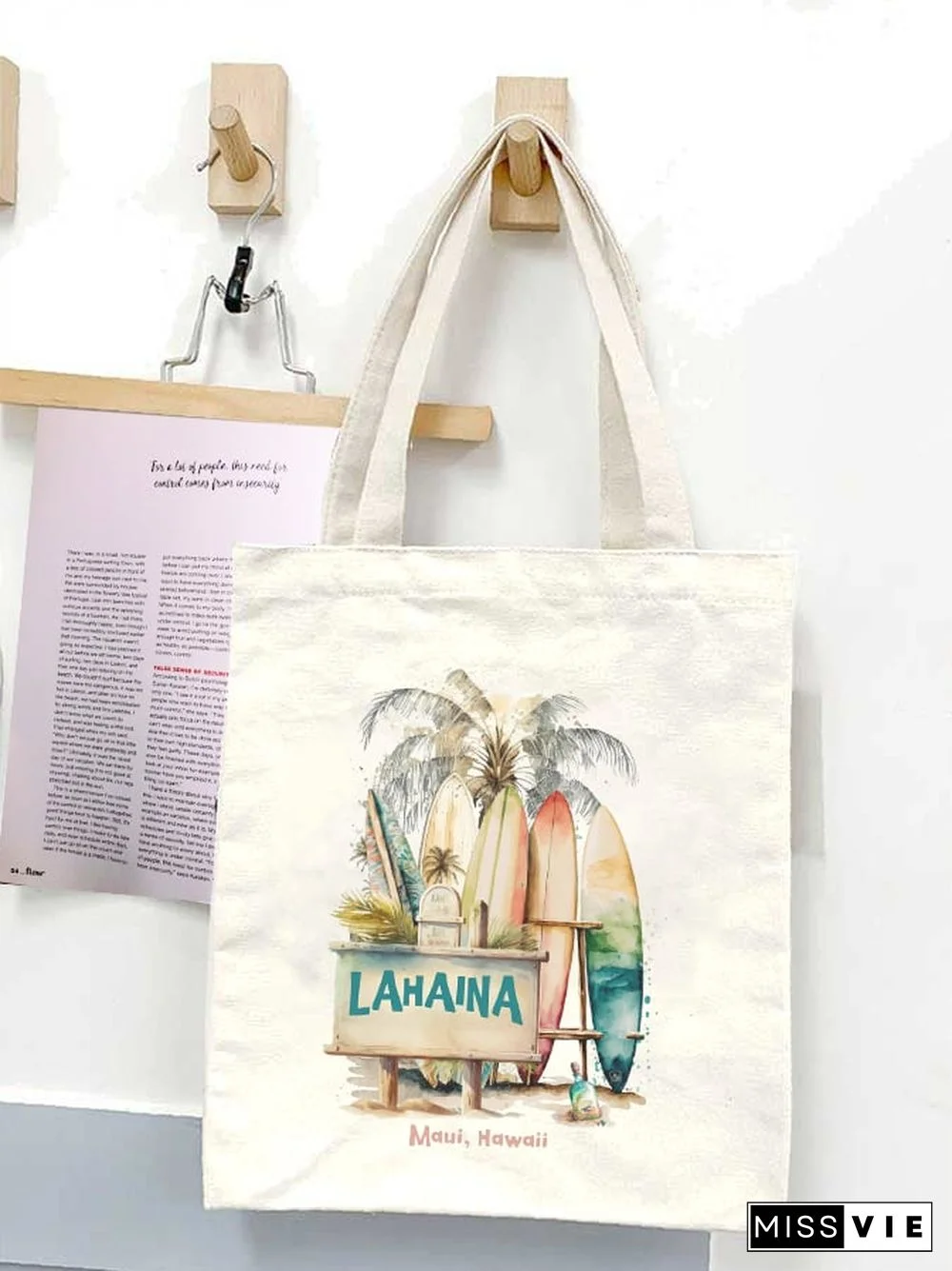 Lahaina Strong Slouchy Canvas Bag