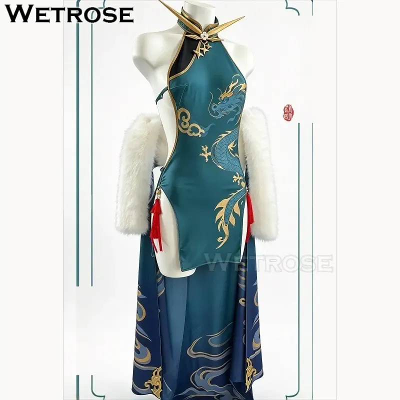 [Wetrose] In Stock Azur Lane Moskva Awaiting the Next Move Cheongsam Game Outfit Cosplay Costume 