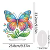 Flowers And Butterflies-Single Side Drill-Diamond Desktop Ornament