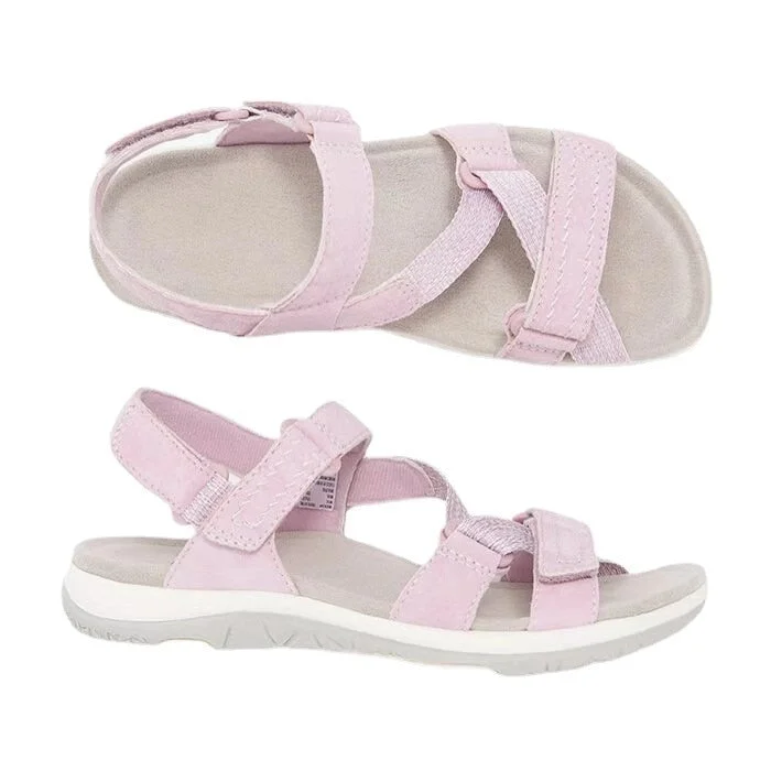 2021 New Summer Sandals Women Flat Ladies Comfortable Ankle Hollow Open Top Velcro Sandals Soft Sole Shoes Sandalias Mujer