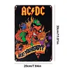 AC/DC - Panneaux en &eacute;tain m&eacute;tallique(20*30cm/30*40cm) - Musique