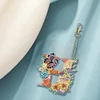 1Pc DIY Diamond Painting Lettter Keychain