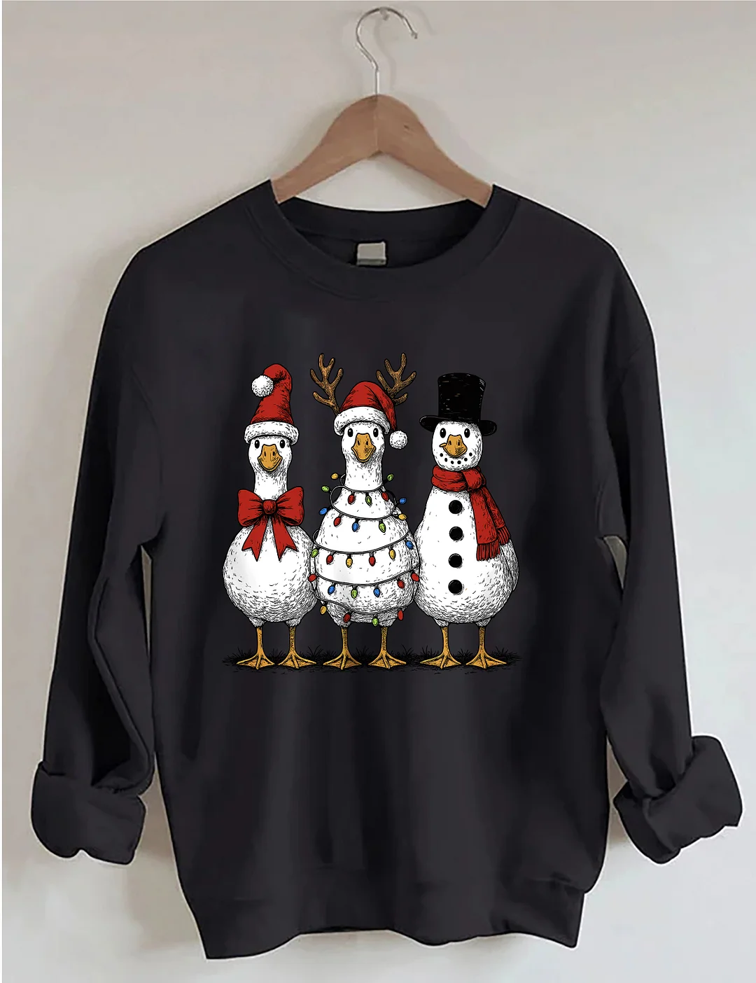 Vintage Christmas Goose Sweatshirt