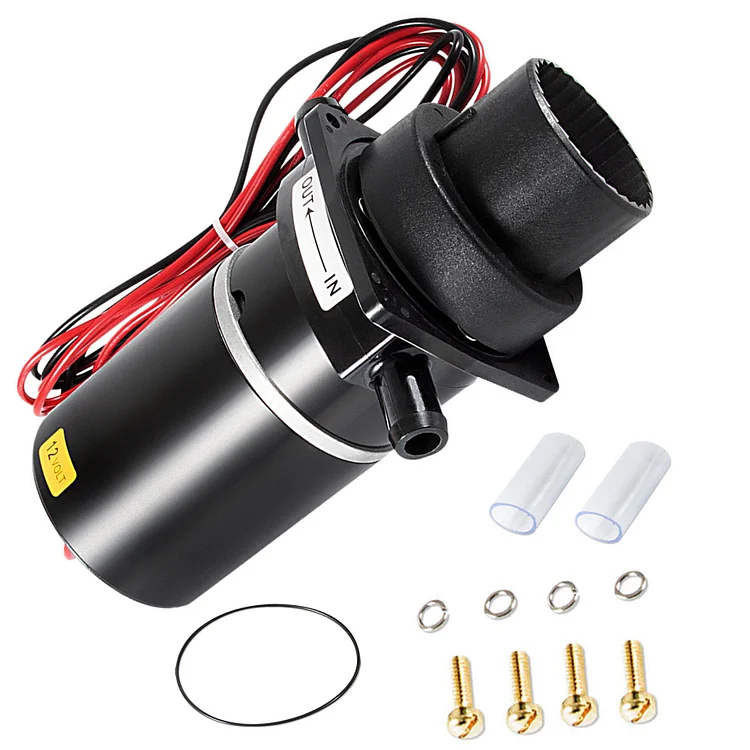 SEBLAFF 37041-0010 37010-1090 Motor Pump Assembly 12-Volt Black Replacement for 37010 Series Electric Toilets Marine