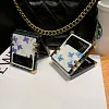 Luxury Butterfly Pattern Ring Holder Protective Case For Samsung Galaxy Z Flip4 Flip3 5G