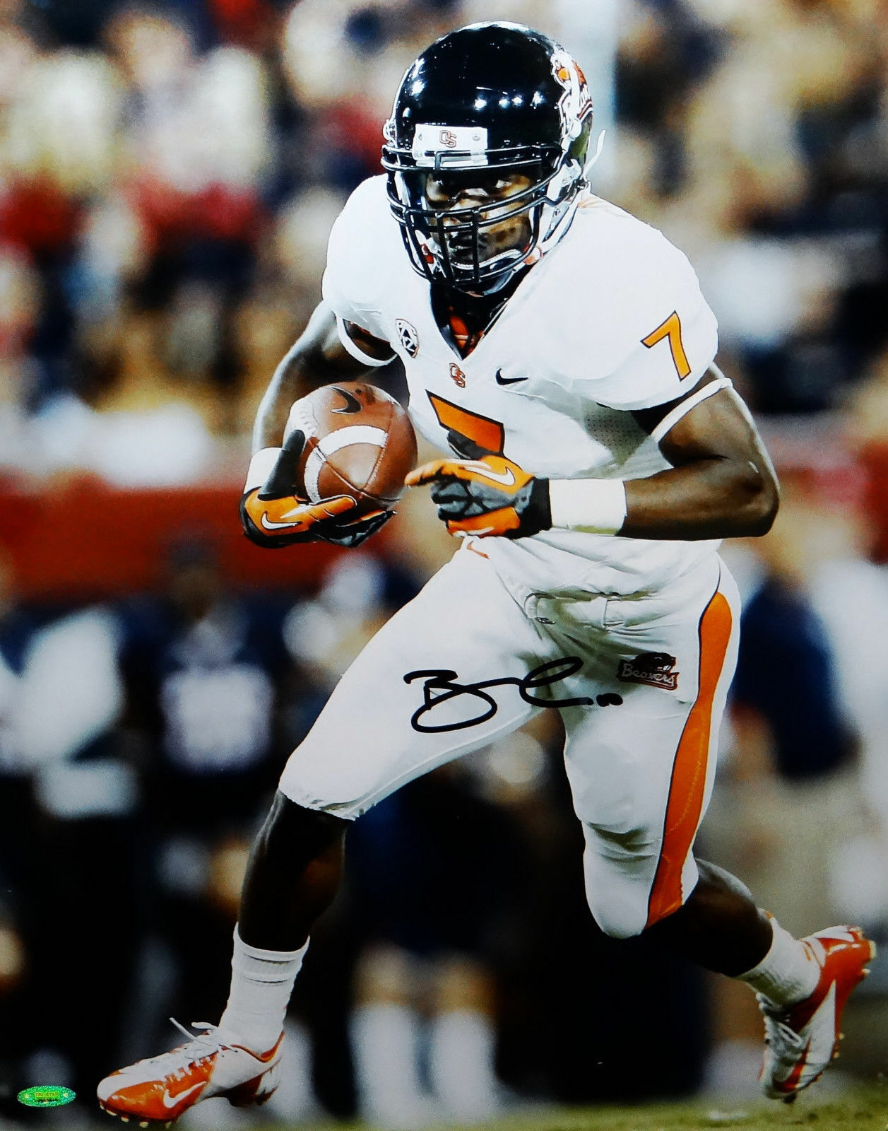 Brandin Cooks Signed Oregon State 16x20 Vertical Running Photo Poster painting- TriStar Auth