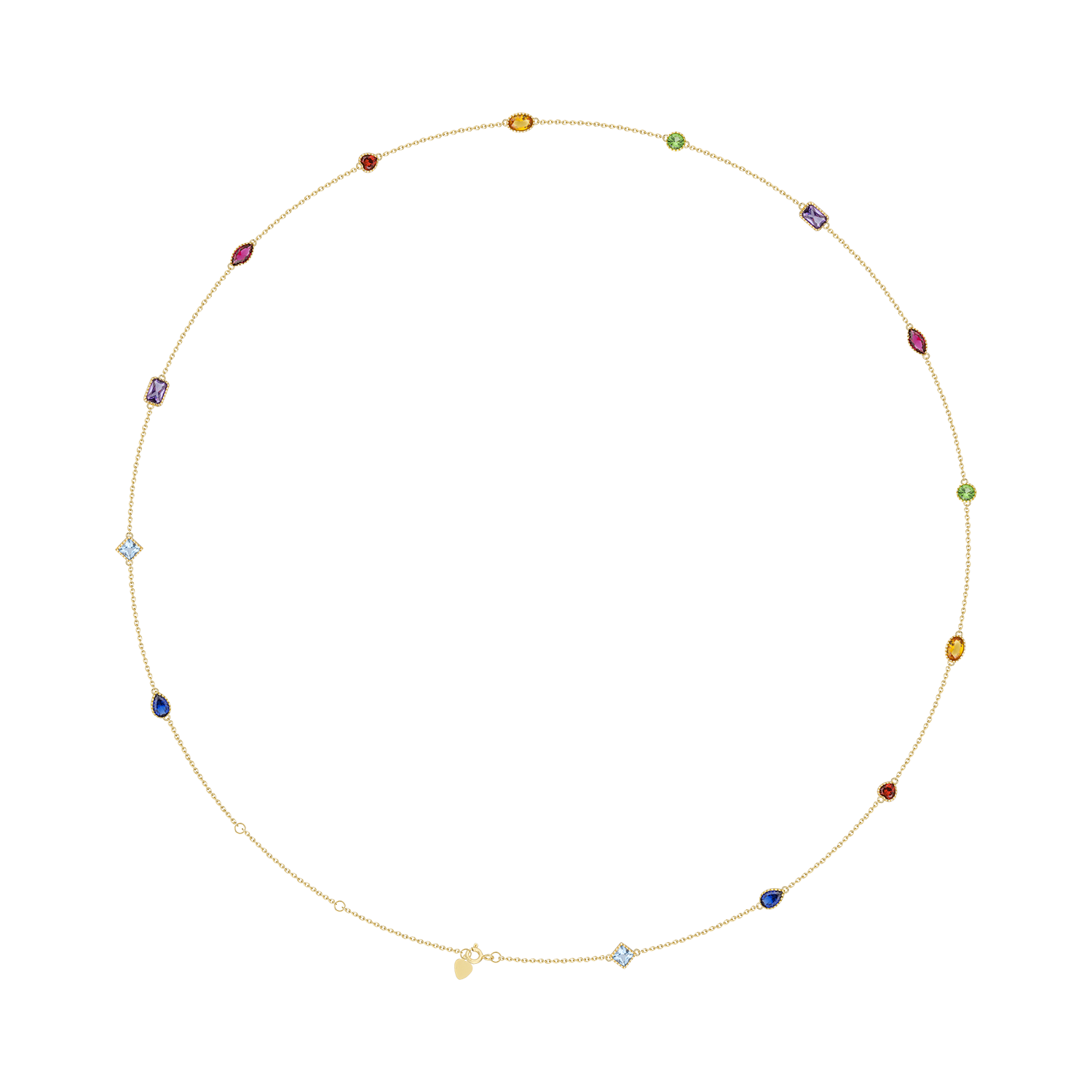Kaleidoscope Rainbow Station Necklace