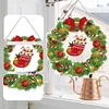 Diamond Painting Hanging Christmas Flower Wreath Kit Home Door Decor