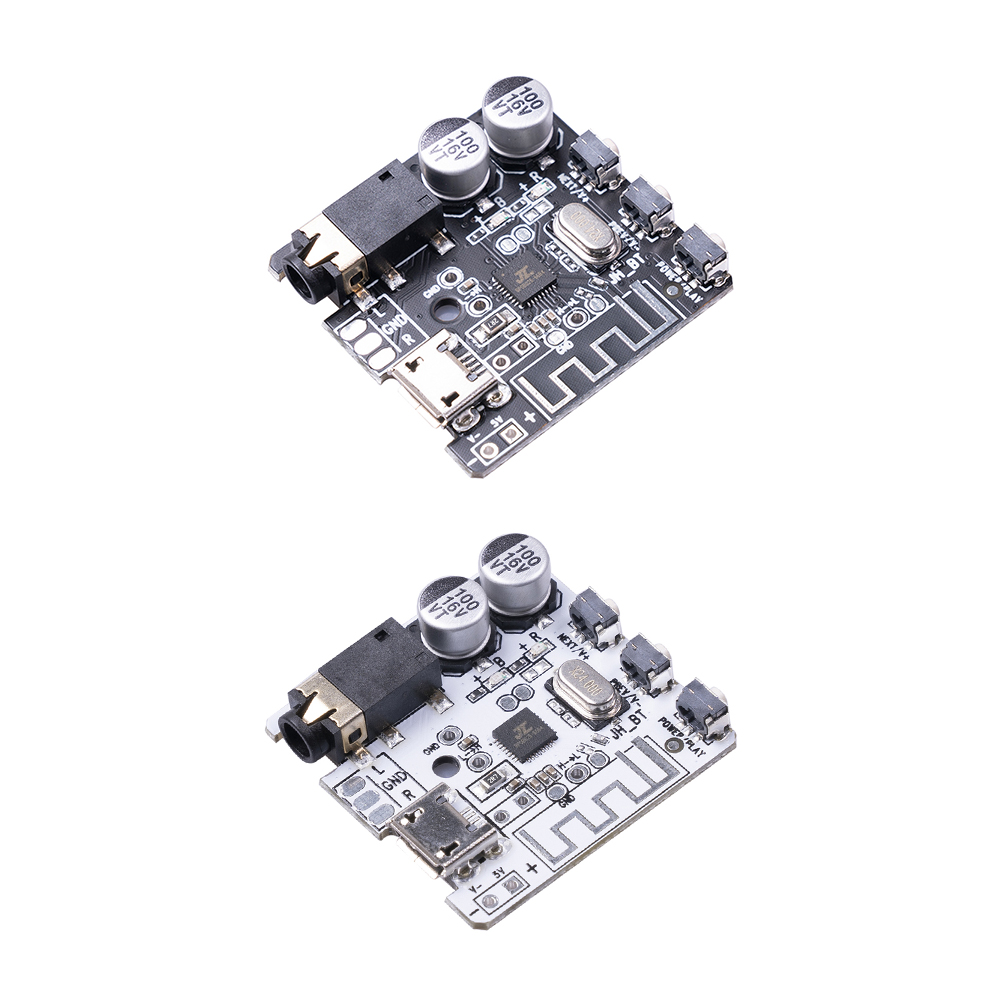 

DIY Bluetooth-compatible 5.0 Audio Receiver Board Module 3.7V-5V Micro USB Power Port, White, 501 Original