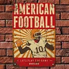 Swono American Football Tin Signs,Gamer Play Football - Metal Tin Signs(8*12Inch/12*16Inch)