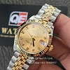 Women's Rolex Datejust 31mm Two Tone Yellow Gold on Jubilee with Gold Dial Super clone