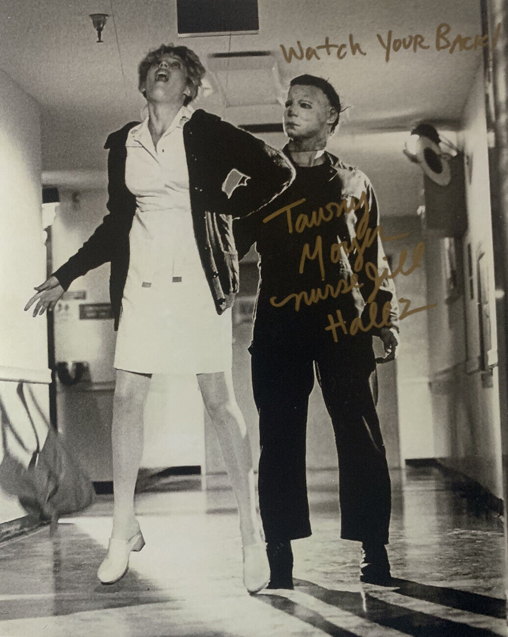 TAWNY MOYER HAND SIGNED 8x10 Photo Poster painting HALLOWEEN II MOVIE AUTOGRAPH RARE COA