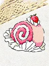 Dessert Fridge Magnet Cross Stitch Kit